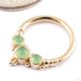 Sylvie Seam Ring in Gold from BVLA in 14k Yellow Gold with Chrysoprase