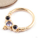 Sylvie Seam Ring in Gold from BVLA in 14k Yellow Gold with Tanzanite and Iolite