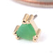 Tanti Press-fit End in Gold from BVLA in 14k Yellow Gold with Chrysoprase