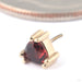Tanti Press-fit End in Gold from BVLA in 14k Yellow Gold with Garnet