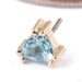 Tanti Press-fit End in Gold from BVLA in 14k Yellow Gold with Swiss Blue topaz