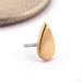 Teardrop Press-fit End in Gold from Quetzalli in 14k Yellow Gold