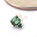 Tender Press-fit End in Gold from Maya Jewelry in 14k White Gold Seam Foam Tourmaline