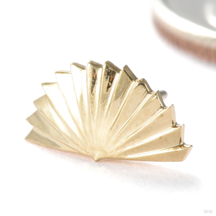 The Only Fan Press-fit End in Gold from Regalia in yellow gold