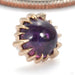 The Spike Press-fit End in 14k Yellow Gold with Winza Ruby Cabochon from Mettle and Silver flash detail