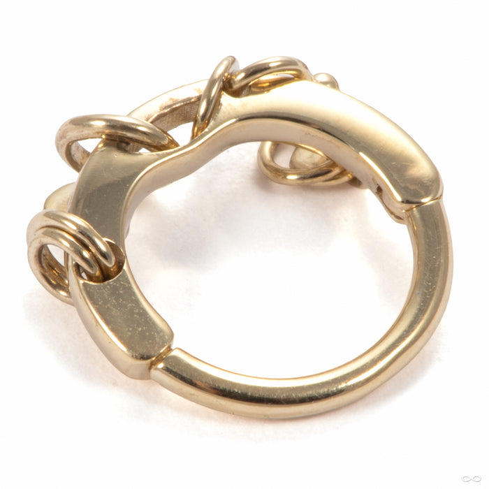 Things On Things Clicker in 14k Yellow Gold from Pupil Hall back