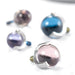 Three Prong Natural Stone Threaded End in Titanium from Anatometal in various materials