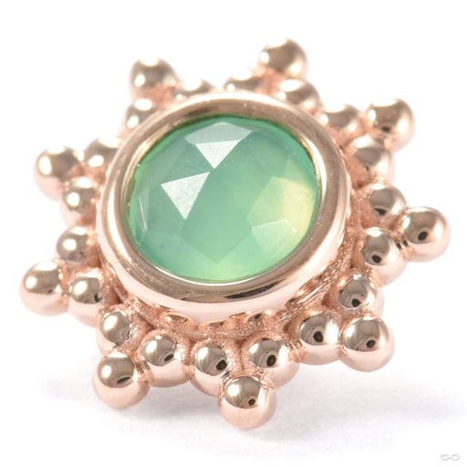 Thursday Threaded End in Gold from BVLA with rose gold and chrysoprase