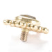 Thursday Threaded End in Gold from BVLA in yellow gold with labradorite back