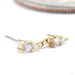 Tinker Press-fit End in Gold from Ember Body Jewelry with clear CZ