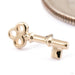 Tiny Key Press-fit End in Gold from BVLA on 14k Yellow Gold