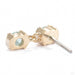 Tonic Press-fit End in 14k Yellow Gold with Blue Tourmaline from Ember Body Jewelry open back detail