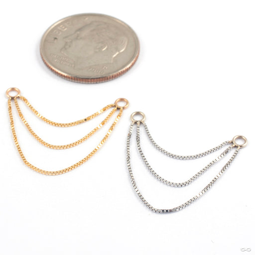 Triple Box Chain in Gold from Quetzalli in various materials