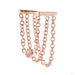 Triple Chain Press-fit Ring in Gold from Origins Handmade in rose gold with diamond