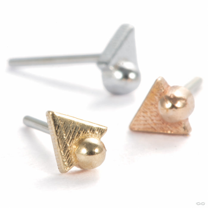 Tryangle with Dottie Press-fit End in Gold from Pupil Hall in assorted materials