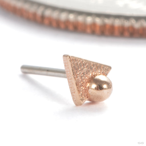 Tryangle with Dottie Press-fit End in 14k Rose Gold from Pupil Hall