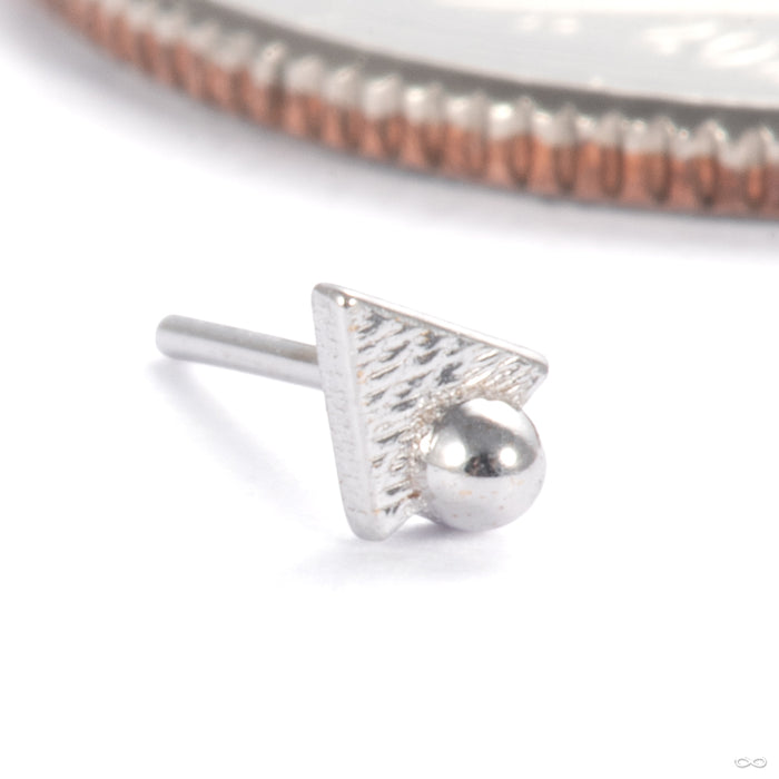 Tryangle with Dottie Press-fit End in 14k White Gold from Pupil Hall