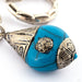 Turquoise Droplet Weights in Silver from Morton Manley 0g detail photo