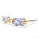 Twilight Hour Press-fit End in Gold from Ember Body Jewelry with tanzanite