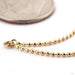 Twin Faceted Chain in Gold from Ember Body Jewelry in 18g 25mm 14k Yellow Gold Detail