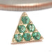 Ursa Major Press-fit End in 14k Yellow Gold with Emerald from Tether Jewelry