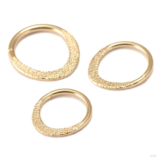Smashed Seam Ring in Gold from Vira Jewelry in various sizes