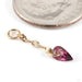 We Sang Charm in 14k Yellow Gold with Purple Garnet from Hialeah