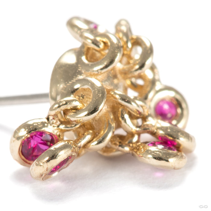 Wilder Now Press-fit End in 14k Yellow Gold with Diamond from Pupil Hall close-up detail