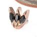 Xanadu Press-fit End in 14k Rose Gold with Black Diamond from Tether Jewelry