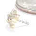 Xen Press-fit End in Gold from Seasons Handmade side detail