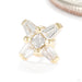Xen Press-fit End in Gold from Seasons Handmade in yellow gold with diamond