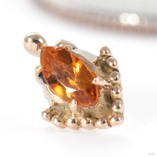 Zenith Press-fit End in 14k Yellow Gold with Citrine from Sacred Symbols