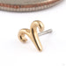 Zodiac Press-fit End in Gold from Junipurr Jewelry in 14k Yellow Gold Aries