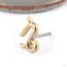 Zodiac Press-fit End in Gold from Junipurr Jewelry in 14k Yellow Gold Capricorn