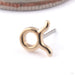 Zodiac Press-fit End in Gold from Junipurr Jewelry in 14k Yellow Gold Taurus