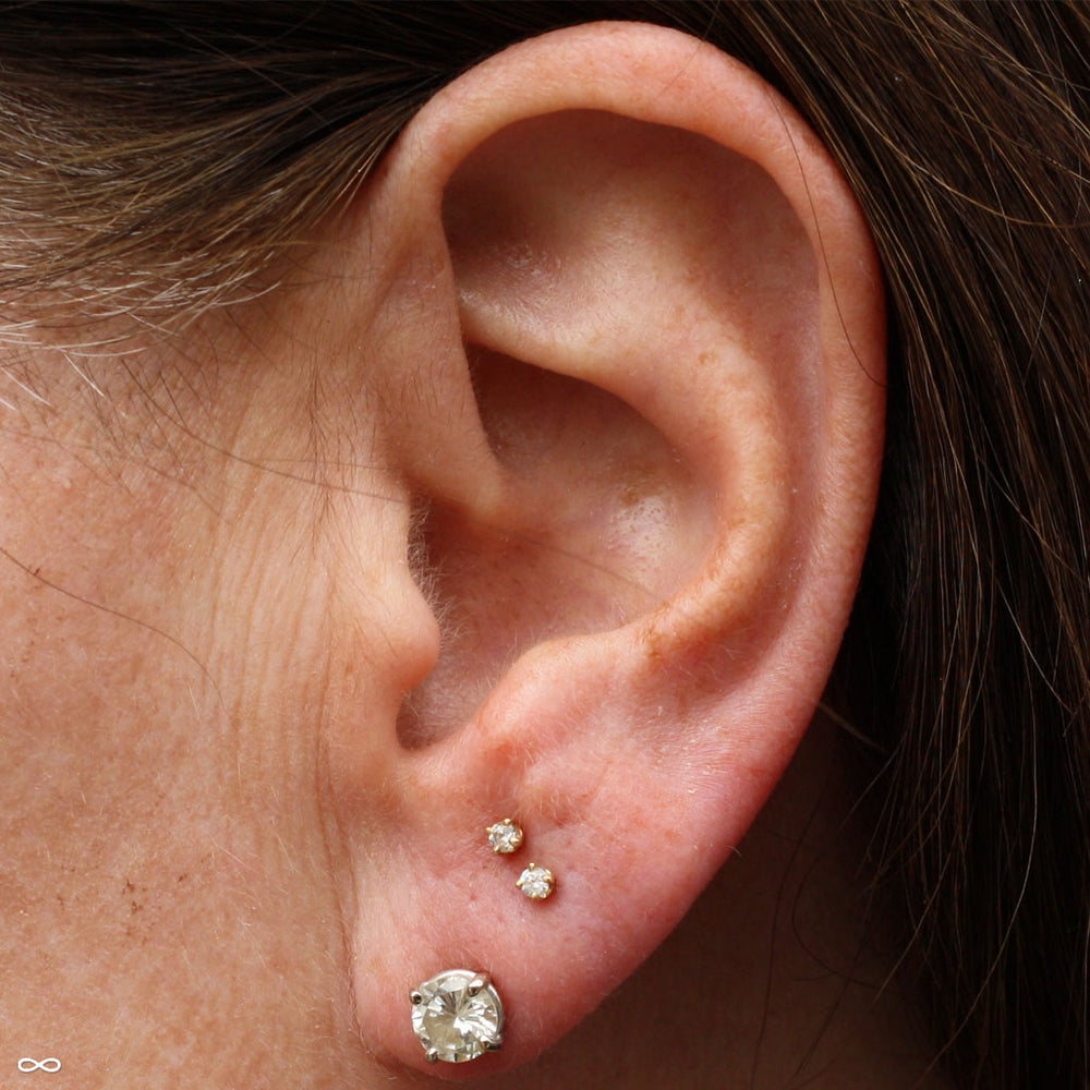 Earlobe piercings by Andru