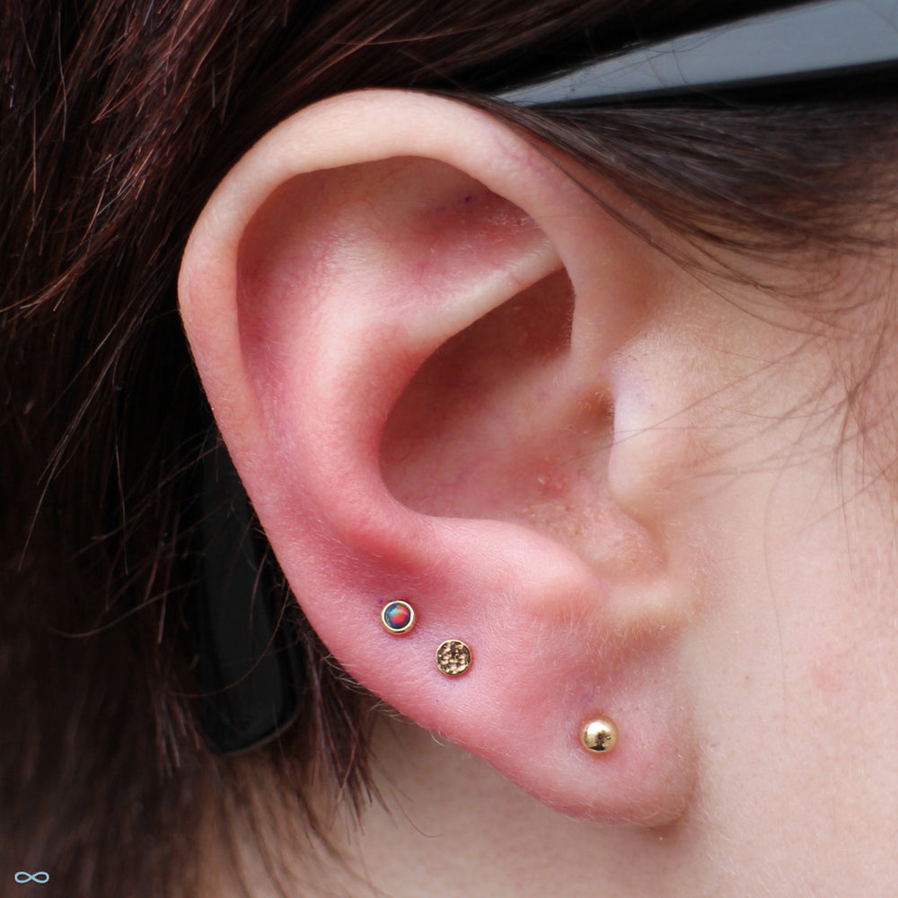 Earlobe piercings by Kellan