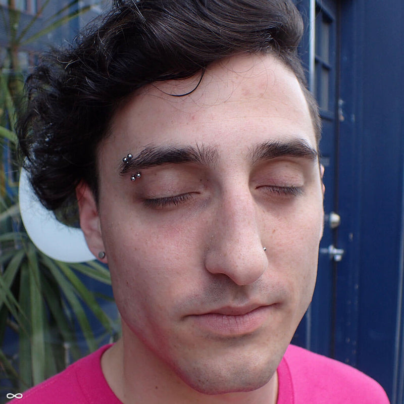 Eyebrow piercing by Zach