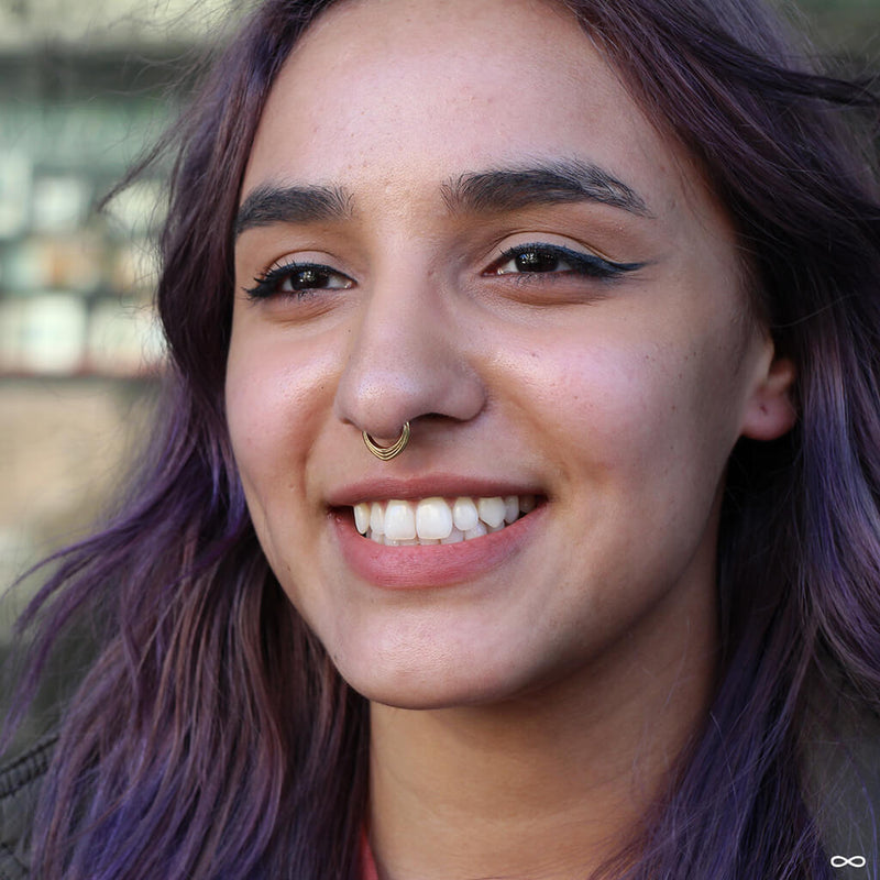 Septum piercing by Anna