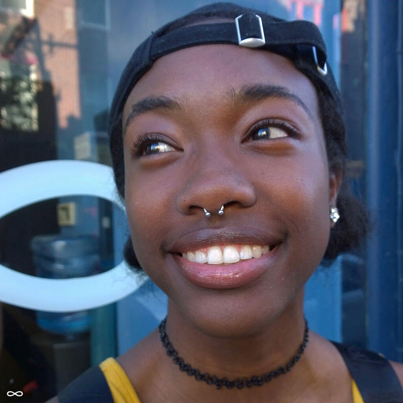 Septum piercing by Zach
