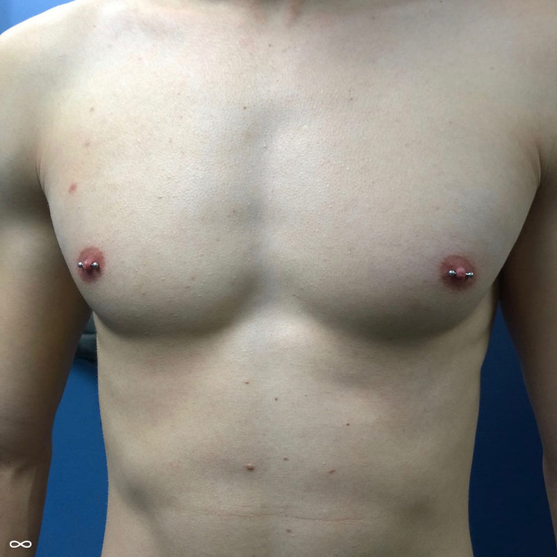 Nipple piercings by Zach