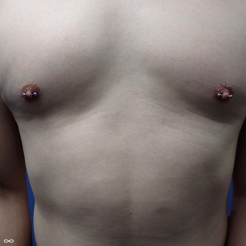 Nipple piercings by Zach