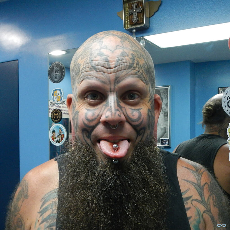 Tongue piercing by Ed