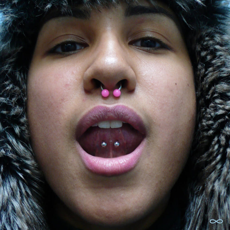 Tongue piercings by Kellan