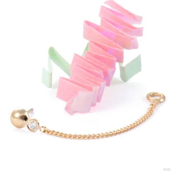 Give 100 Stone Dottie Mini Lasso in 14k Yellow Gold with Diamond from Pupil Hall