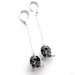 Crystal Skull Weights from Phoenix Revival Jewelry in Jet Black