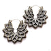 Merkato Earrings from Maya Jewelry in White Brass