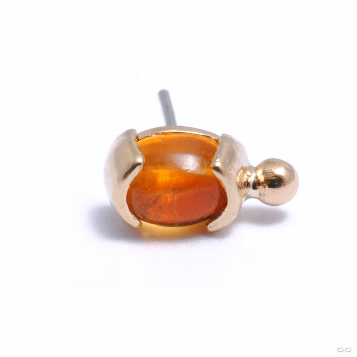 Sonata Press-fit End in Gold from Quetzalli with citrine