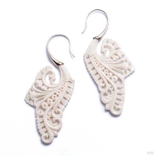 Bonita Earrings from Maya Jewelry in silver with bone