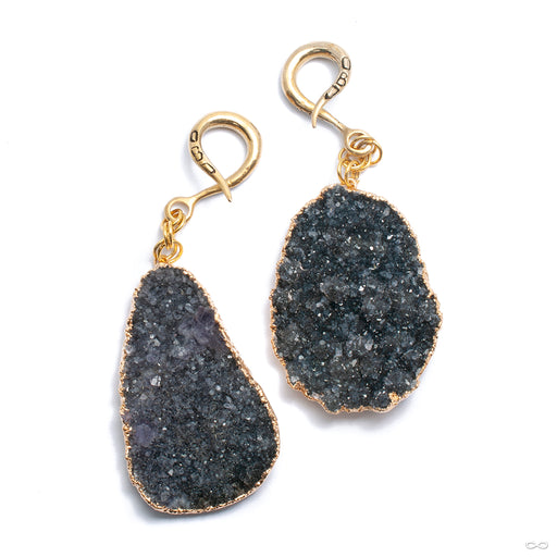 Crossover with Dyed Black Amethyst Druzy from Oracle